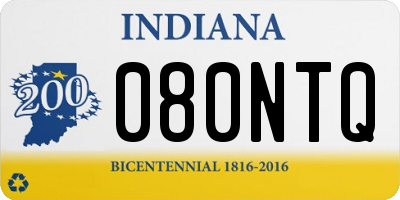 IN license plate 080NTQ