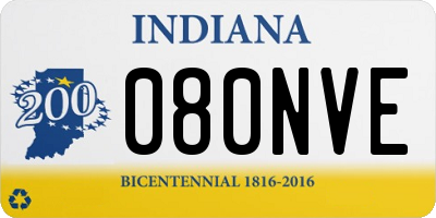 IN license plate 080NVE