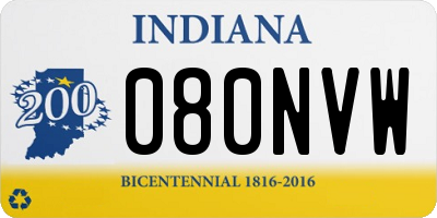 IN license plate 080NVW