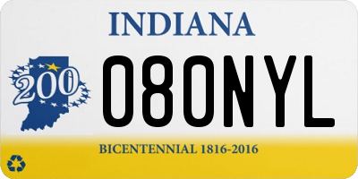 IN license plate 080NYL