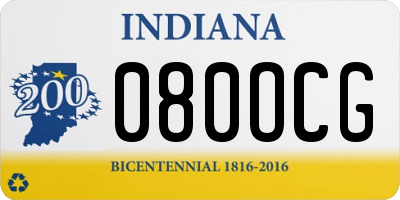 IN license plate 080OCG