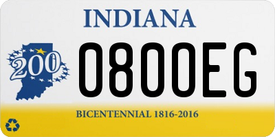 IN license plate 080OEG
