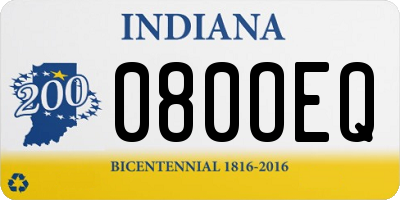 IN license plate 080OEQ