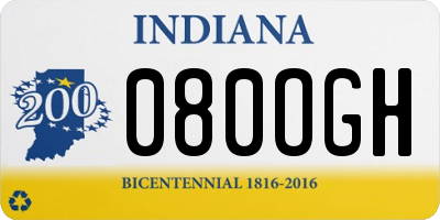 IN license plate 080OGH