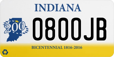IN license plate 080OJB