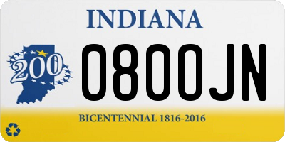 IN license plate 080OJN