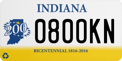 IN license plate 080OKN