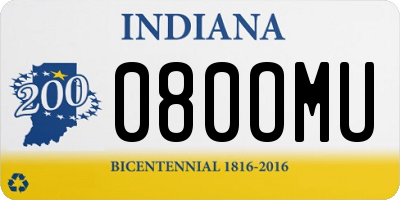 IN license plate 080OMU