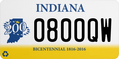 IN license plate 080OQW