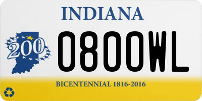 IN license plate 080OWL