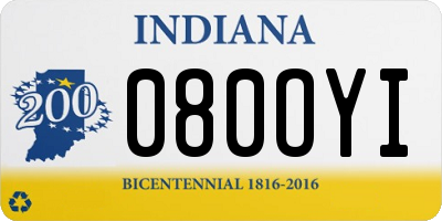 IN license plate 080OYI