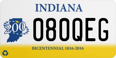 IN license plate 080QEG