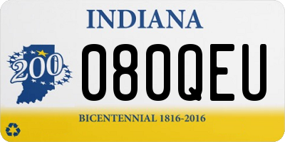 IN license plate 080QEU