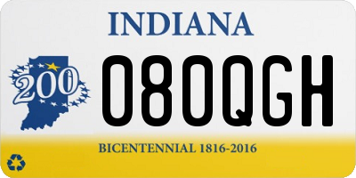 IN license plate 080QGH
