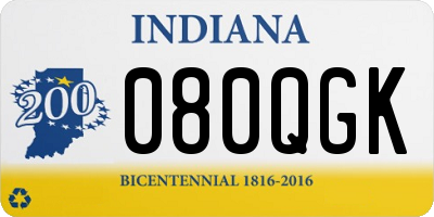 IN license plate 080QGK