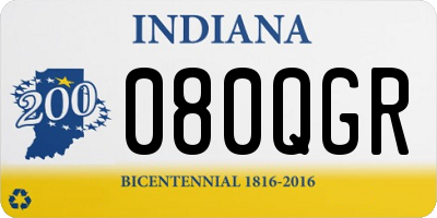 IN license plate 080QGR