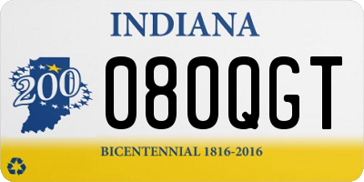 IN license plate 080QGT