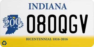 IN license plate 080QGV