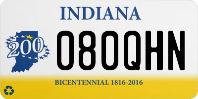 IN license plate 080QHN