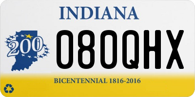 IN license plate 080QHX
