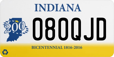 IN license plate 080QJD