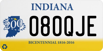 IN license plate 080QJE