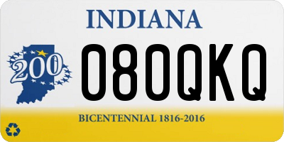 IN license plate 080QKQ