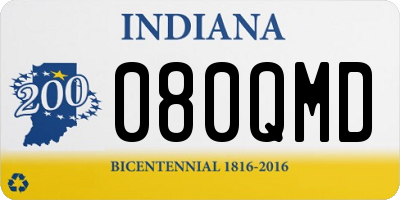 IN license plate 080QMD