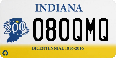 IN license plate 080QMQ