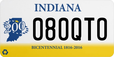 IN license plate 080QTO