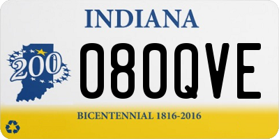 IN license plate 080QVE