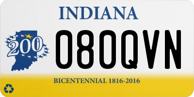 IN license plate 080QVN