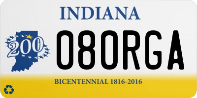IN license plate 080RGA