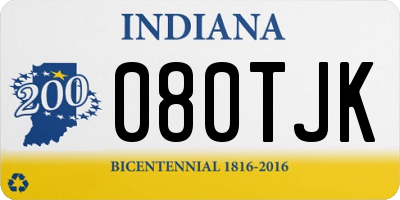 IN license plate 080TJK