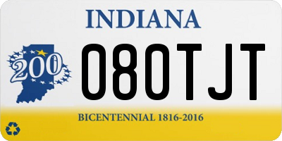 IN license plate 080TJT