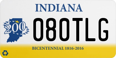 IN license plate 080TLG