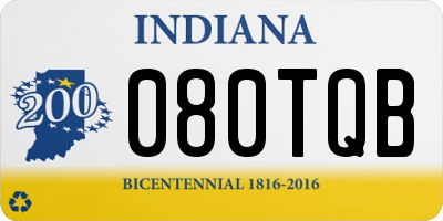 IN license plate 080TQB