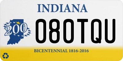 IN license plate 080TQU