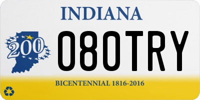 IN license plate 080TRY