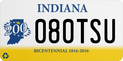 IN license plate 080TSU