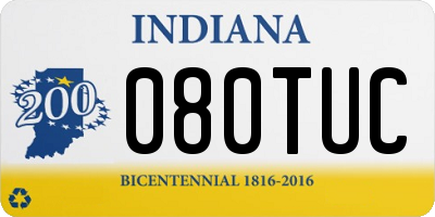 IN license plate 080TUC