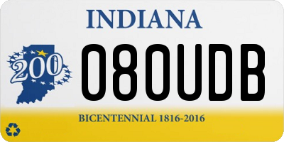 IN license plate 080UDB
