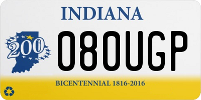 IN license plate 080UGP