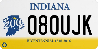 IN license plate 080UJK
