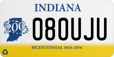 IN license plate 080UJU