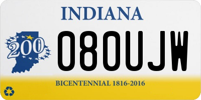 IN license plate 080UJW