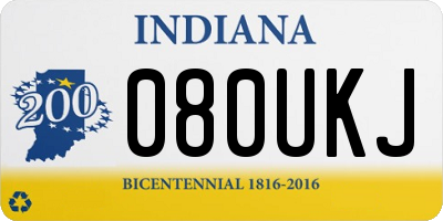 IN license plate 080UKJ