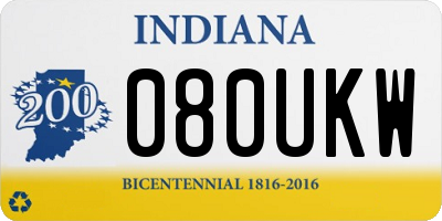 IN license plate 080UKW