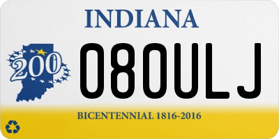 IN license plate 080ULJ