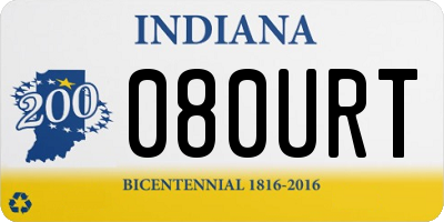 IN license plate 080URT